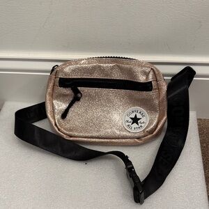 Converse Shimmering Gold Crossbody belt bag